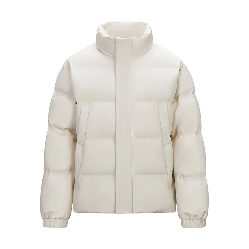 Herren Gepolsterte Steppjacke mit hohem Stehkragen und verdeckter Reißverschluss Nord Taschen