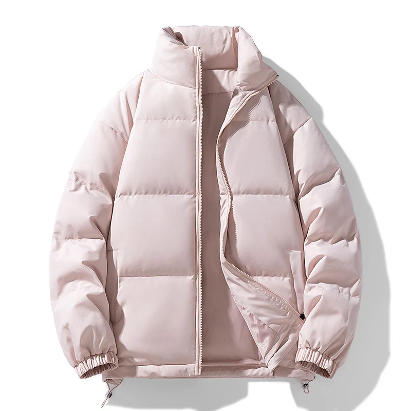 Herren Gepolsterte Pufferjacke mit hohem Stehkragen, winddichter Außenlage und verstellbarem Kordelzugsaum Nord Taschen