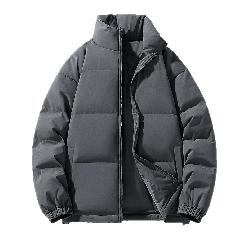Herren Gepolsterte Pufferjacke mit hohem Stehkragen, winddichter Außenlage und verstellbarem Kordelzugsaum Nord Taschen