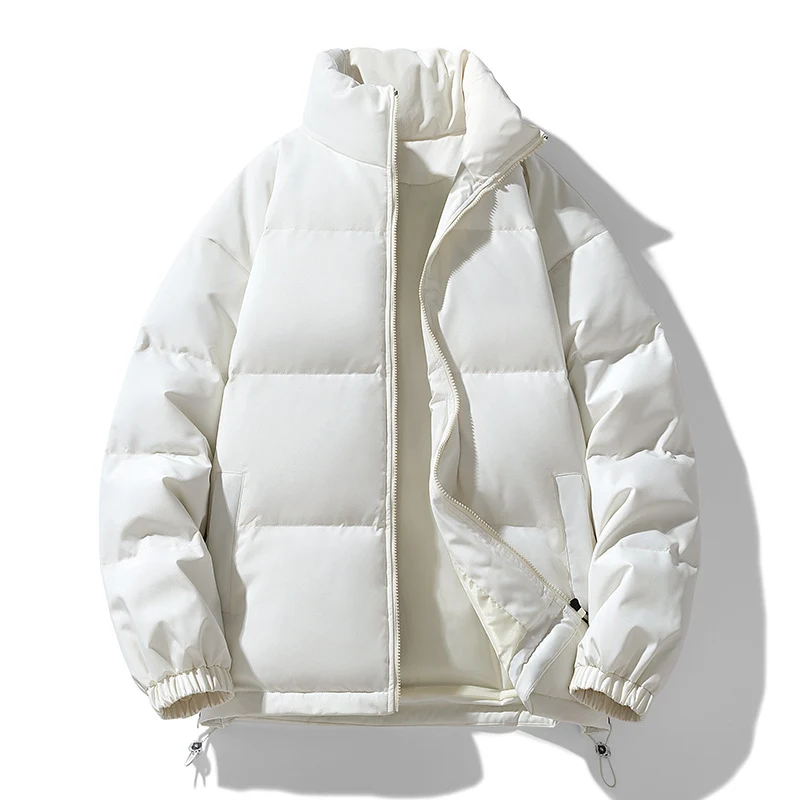 Herren Gepolsterte Pufferjacke mit hohem Stehkragen, winddichter Außenlage und verstellbarem Kordelzugsaum Nord Taschen