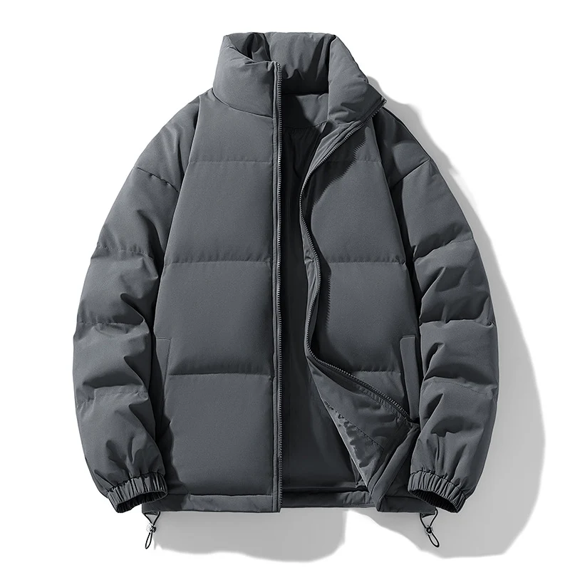 Herren Gepolsterte Pufferjacke mit hohem Stehkragen, winddichter Außenlage und verstellbarem Kordelzugsaum Nord Taschen