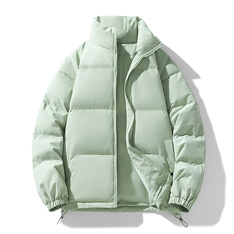 Herren Gepolsterte Pufferjacke mit hohem Stehkragen, winddichter Außenlage und verstellbarem Kordelzugsaum Nord Taschen