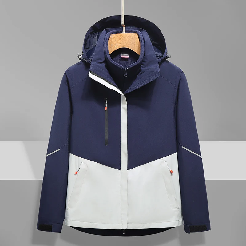 Herren Softshell-Outdoorjacke mit Kapuze, wind- und wasserdicht Nord Taschen