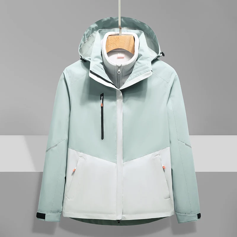Herren Softshell-Outdoorjacke mit Kapuze, wind- und wasserdicht Nord Taschen