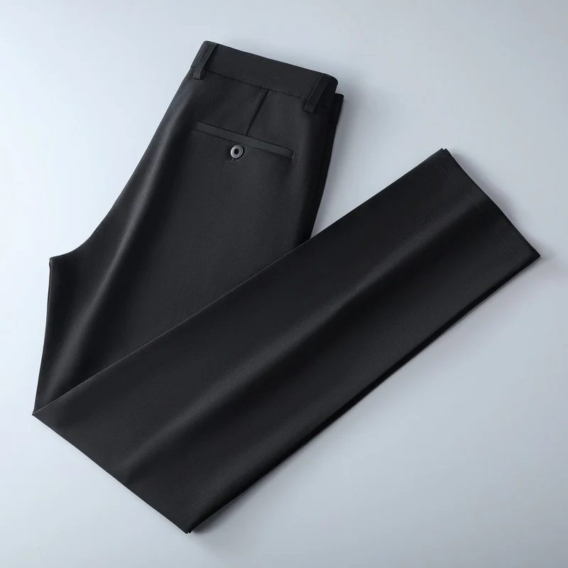Herren Schmal geschnittene Anzughose aus Stretchtwill mit geradem Bein Nord Taschen