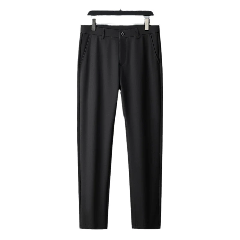 Herren Schmal geschnittene Anzughose aus Stretchtwill mit geradem Bein Nord Taschen