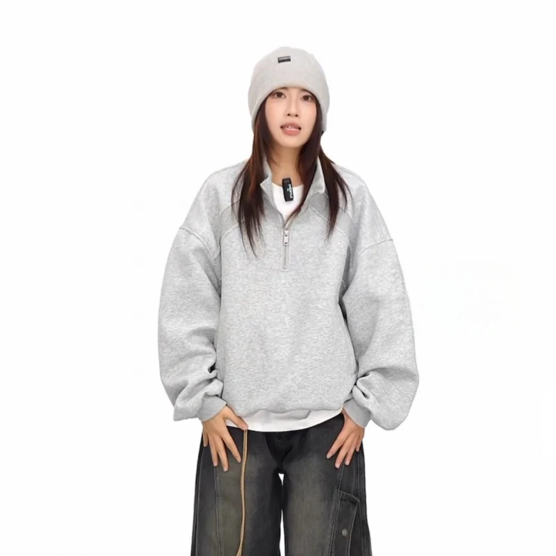 Unisex Halbzip-Sweatshirt mit Raglanärmeln, Eingrifftaschen und geripptem Saum Nord Taschen