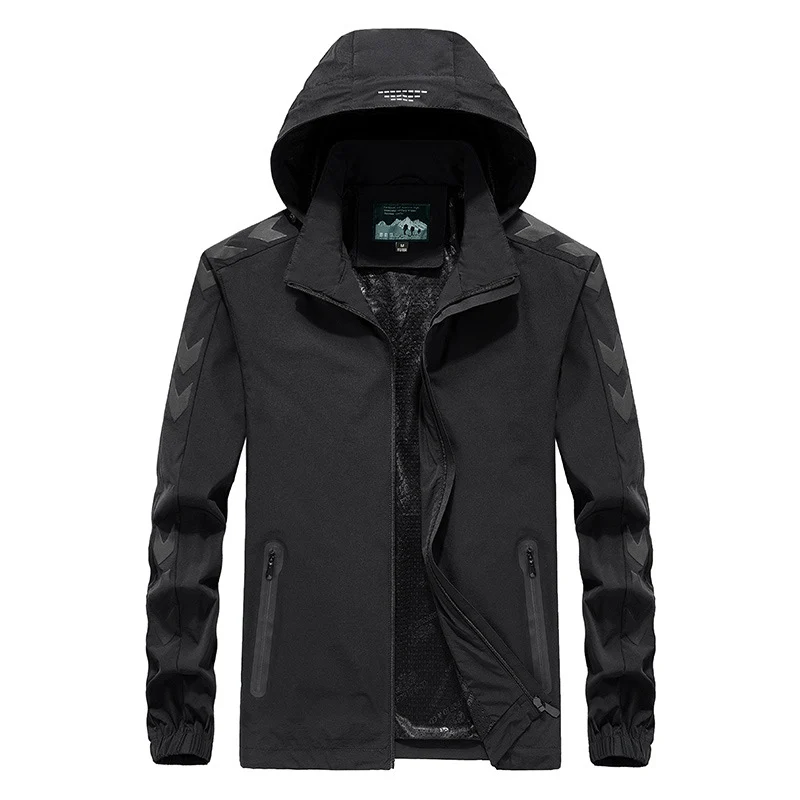 Herren Performance Softshelljacke mit Kapuze, versiegelten Reißverschlüssen und reflektierenden Ärmereinsätzen Nord Taschen