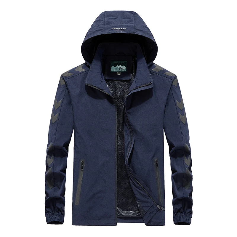 Herren Performance Softshelljacke mit Kapuze, versiegelten Reißverschlüssen und reflektierenden Ärmereinsätzen Nord Taschen