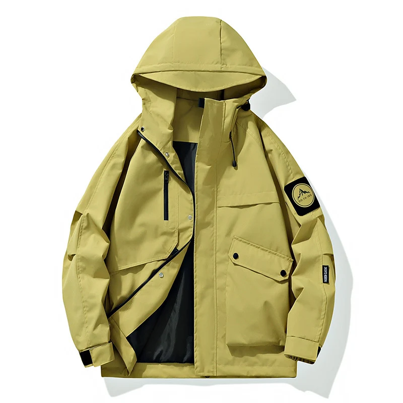 Herren Modularer Regen- und Windparka mit verschweißten Nähten, verdeckten Reißverschlüssen und Utility-Taschen Nord Taschen