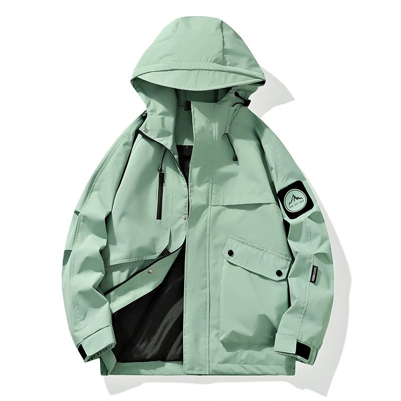 Herren Modularer Regen- und Windparka mit verschweißten Nähten, verdeckten Reißverschlüssen und Utility-Taschen Nord Taschen