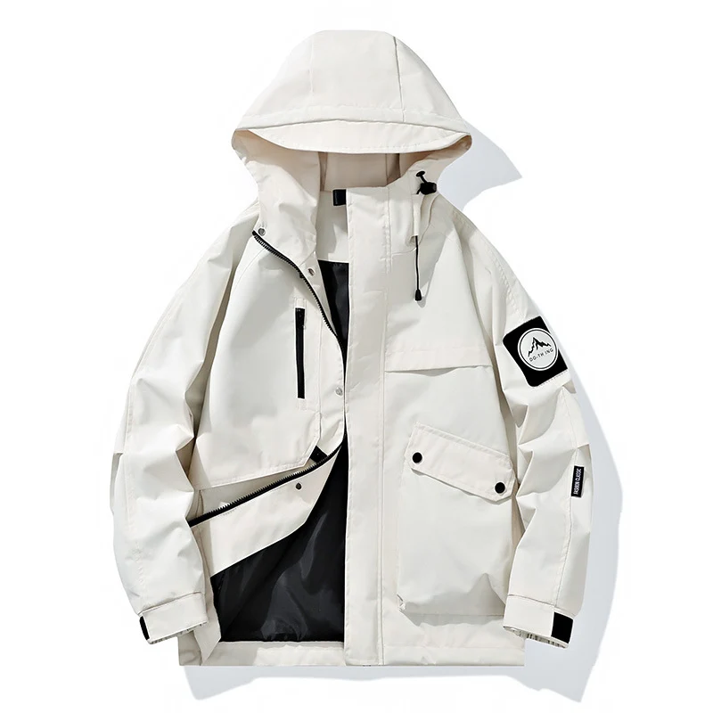 Herren Modularer Regen- und Windparka mit verschweißten Nähten, verdeckten Reißverschlüssen und Utility-Taschen Nord Taschen
