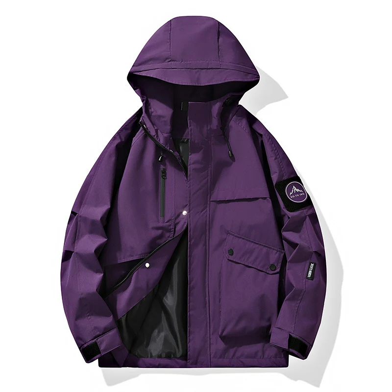 Herren Modularer Regen- und Windparka mit verschweißten Nähten, verdeckten Reißverschlüssen und Utility-Taschen Nord Taschen