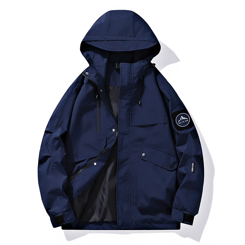 Herren Modularer Regen- und Windparka mit verschweißten Nähten, verdeckten Reißverschlüssen und Utility-Taschen Nord Taschen