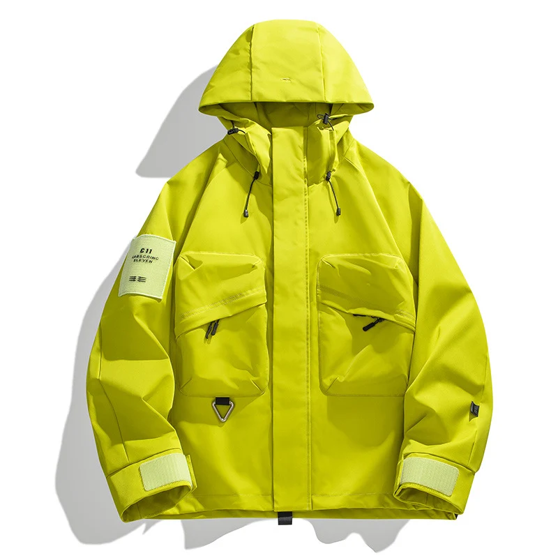 Herren Technische Utility-Kapuzenjacke mit Multifunktionstaschen Nord Taschen