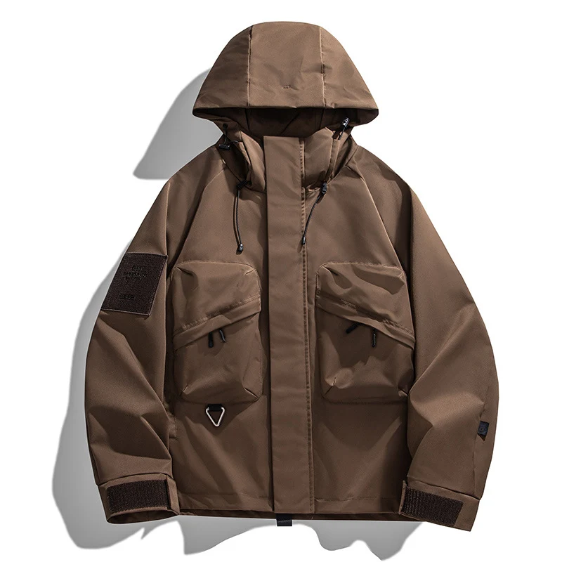 Herren Technische Utility-Kapuzenjacke mit Multifunktionstaschen Nord Taschen