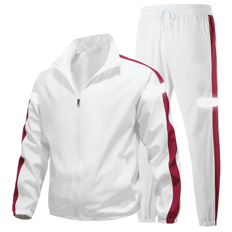 Herren Sportliches Trainingsanzug-Set mit Reißverschlussjacke, Jogginghose und reflektierenden Einsätzen Nord Taschen