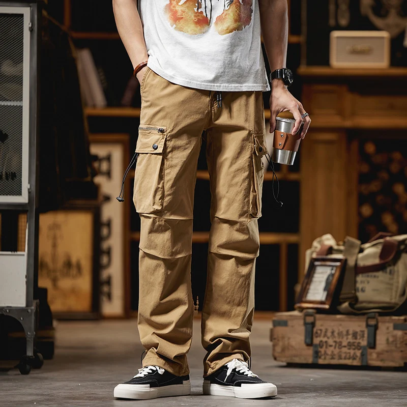 Herren Cargohose im Utility-Look mit Multifunktionstaschen und Kordelzug Nord Taschen