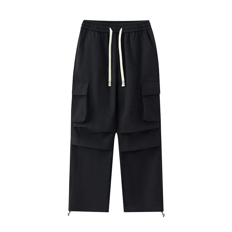 Herren Cargo-Hose mit elastischem Bund, Lagen‑Detail und Reißverschluss-Saum Nord Taschen