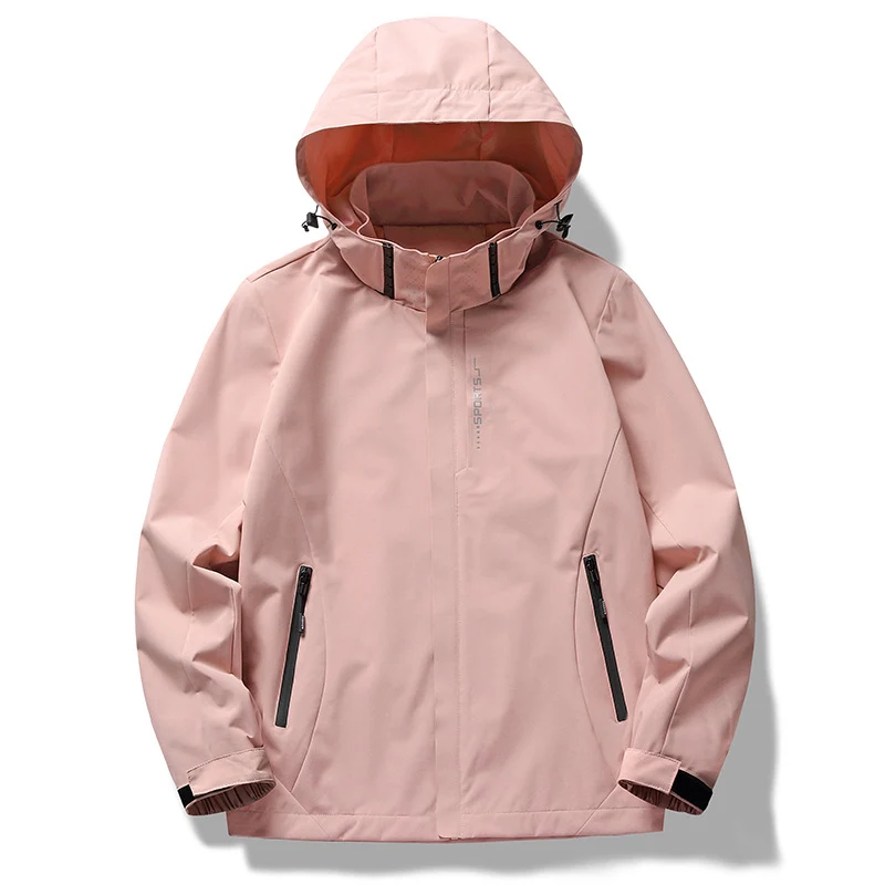 Herren Dreilagige Softshelljacke mit Kapuze, Windschutzleiste und wasserabweisenden Reißverschlüssen Nord Taschen