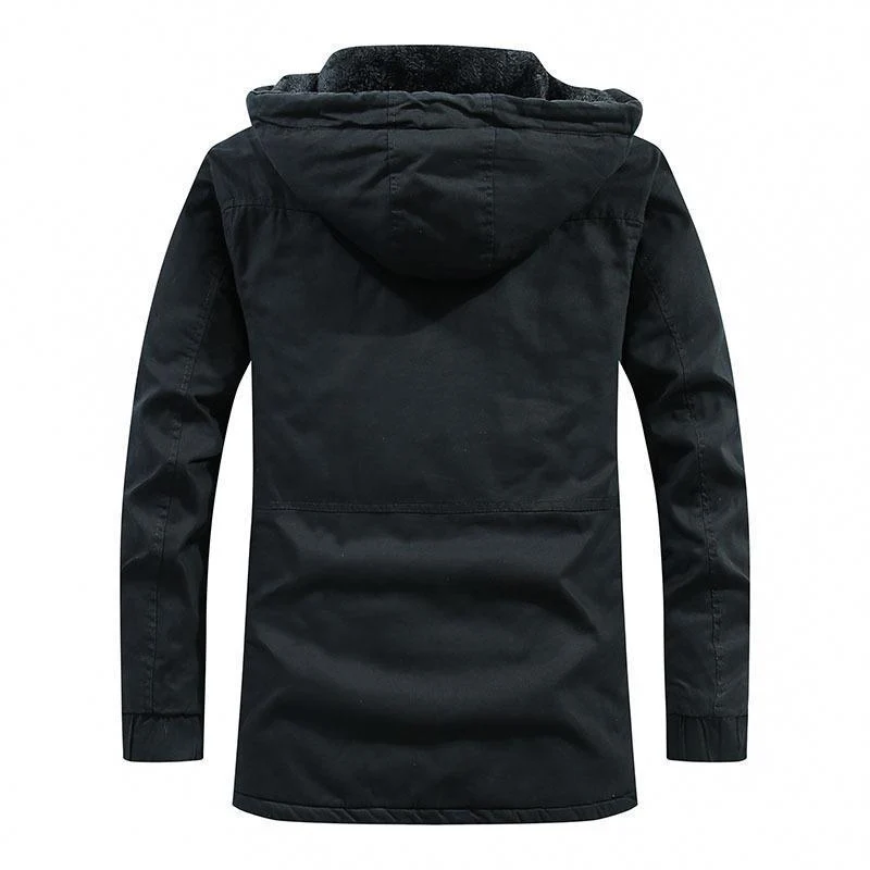 Herren City-Parka mit Teddyfutter, Kapuze und winddichter Innenleiste Nord Taschen