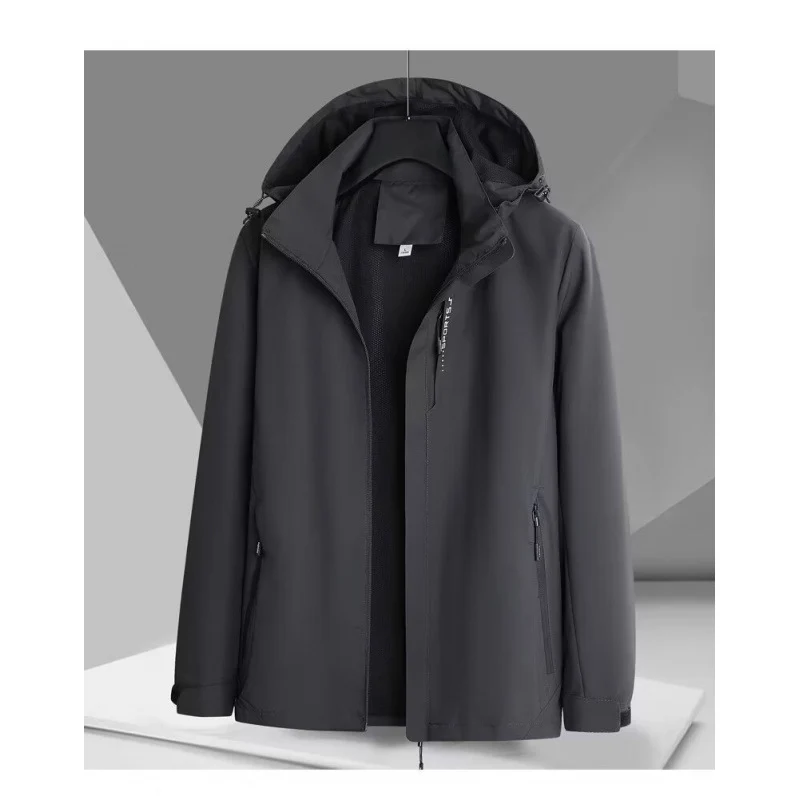 Herren Wind- und Wasserabweisende Softshelljacke mit Kapuze, atmungsaktiver Membran und verdecktem Reißverschluss Nord Taschen