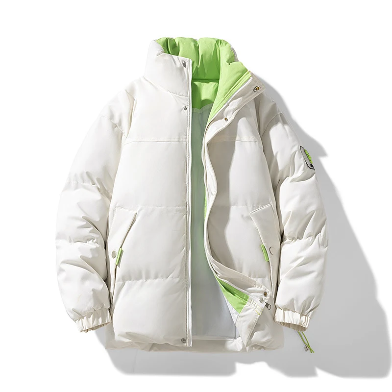 Damen Wattierte Steppjacke mit hohem Stehkragen, kontrastiertem Futter und Kordelzug Nord Taschen