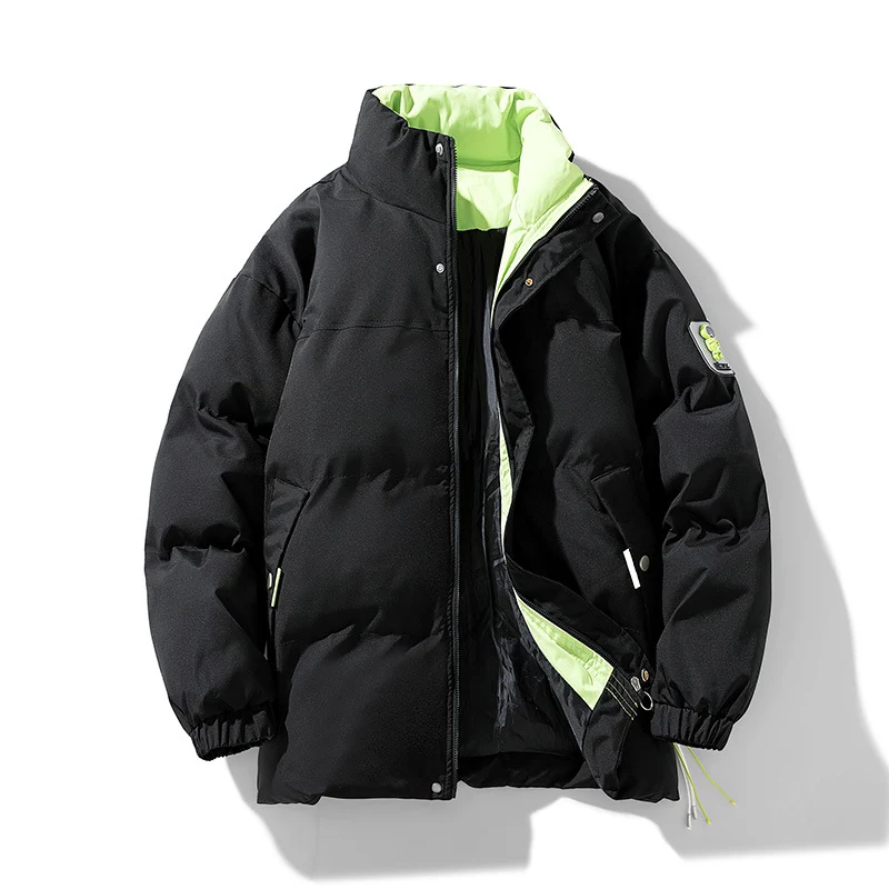 Damen Wattierte Steppjacke mit hohem Stehkragen, kontrastiertem Futter und Kordelzug Nord Taschen