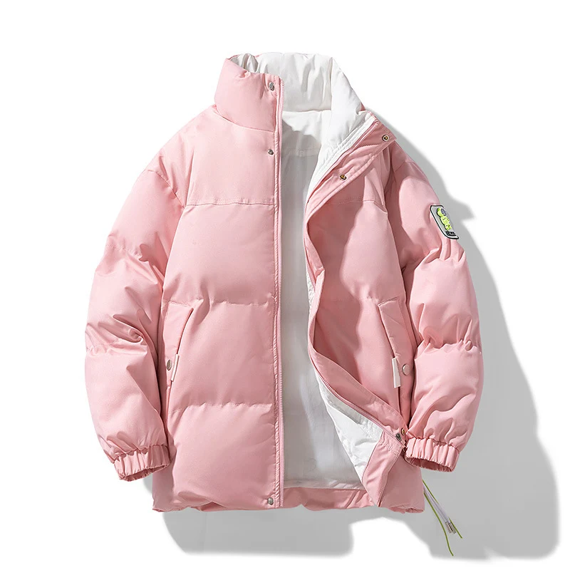 Damen Wattierte Steppjacke mit hohem Stehkragen, kontrastiertem Futter und Kordelzug Nord Taschen