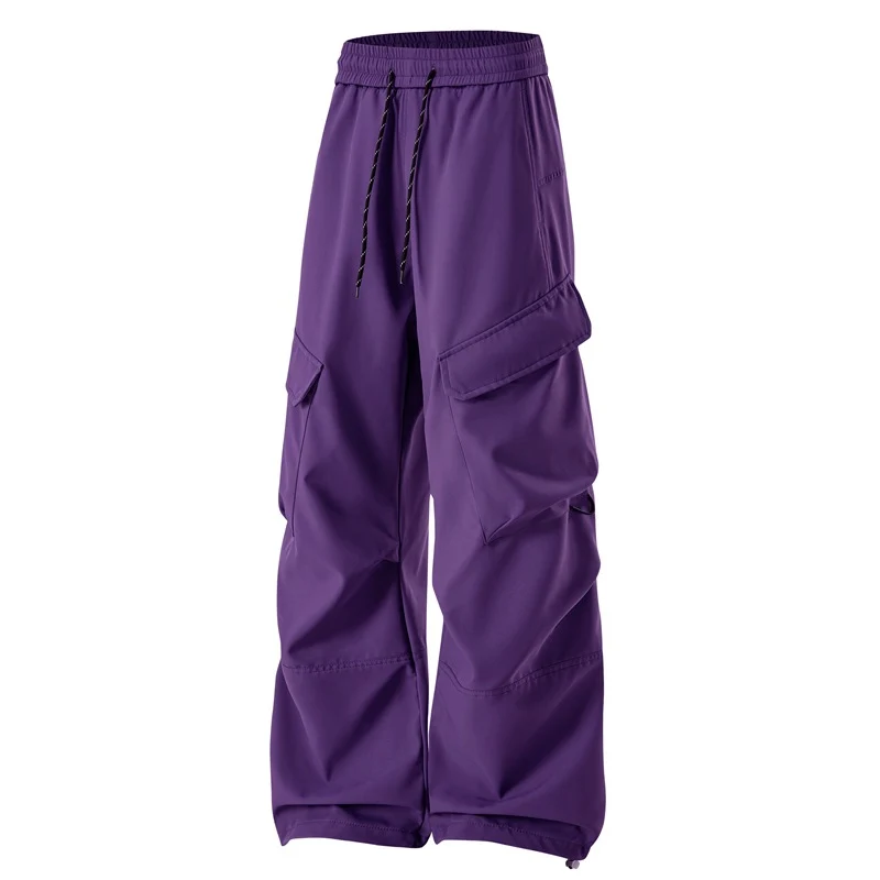 Herren Baggy Cargohose mit Elastikbund, Multifunktionstaschen und verstellbarem Saum Nord Taschen