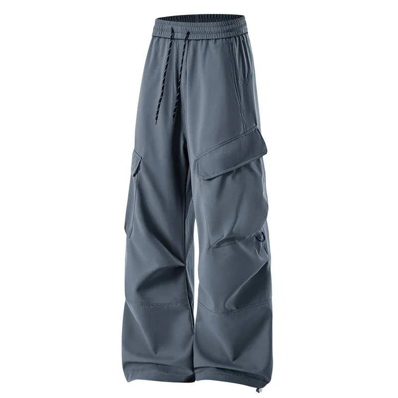 Herren Baggy Cargohose mit Elastikbund, Multifunktionstaschen und verstellbarem Saum Nord Taschen