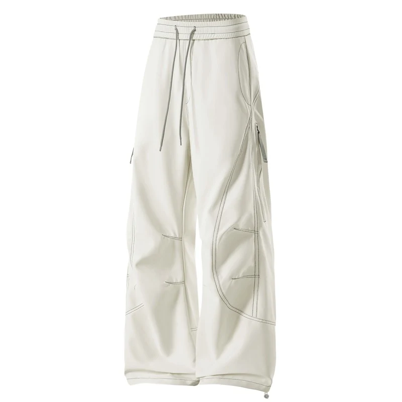 Herren Baggy Cargohose mit Elastikbund, Multifunktionstaschen und verstellbarem Saum Nord Taschen