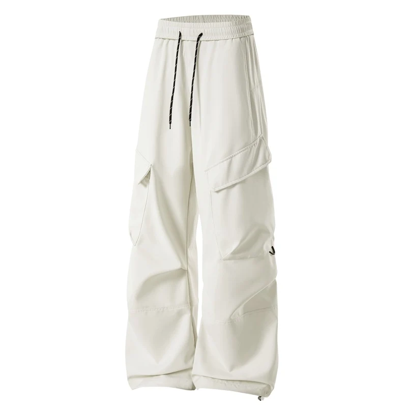 Herren Baggy Cargohose mit Elastikbund, Multifunktionstaschen und verstellbarem Saum Nord Taschen