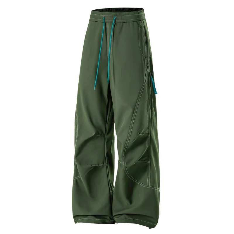 Herren Baggy Cargohose mit Elastikbund, Multifunktionstaschen und verstellbarem Saum Nord Taschen