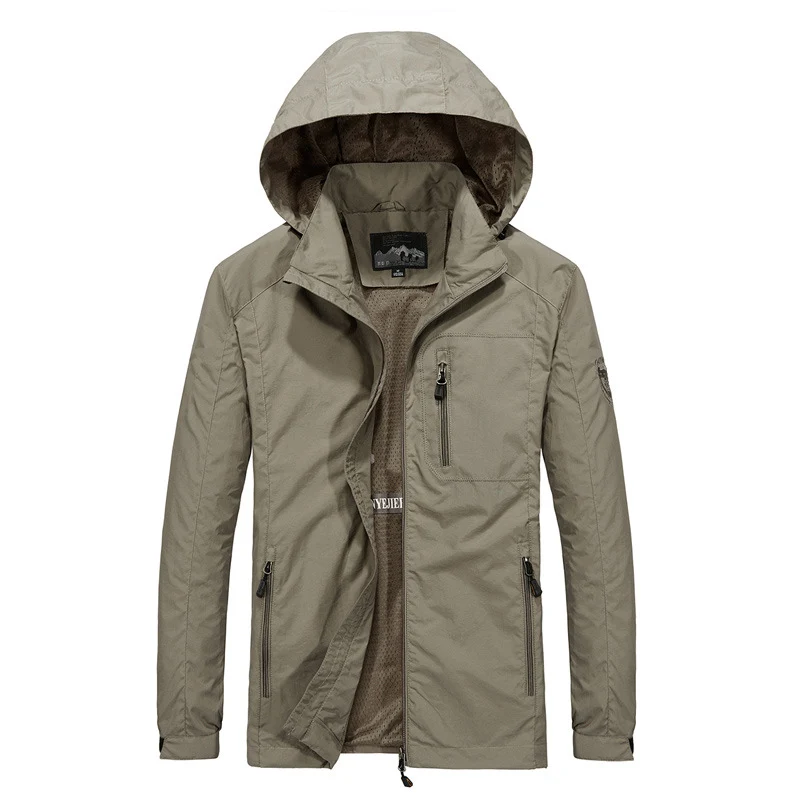 Herren Atmungsaktive Softshell-Hybridjacke mit Kapuze, Mikro-Fleecefutter und Reißverschluss-Brusttasche Nord Taschen