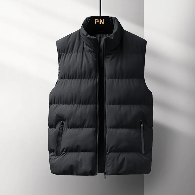 Herren Ärmellose Thermo‑Steppweste mit Stehkragen, winddichter Shell und Reißverschlusstaschen Nord Taschen