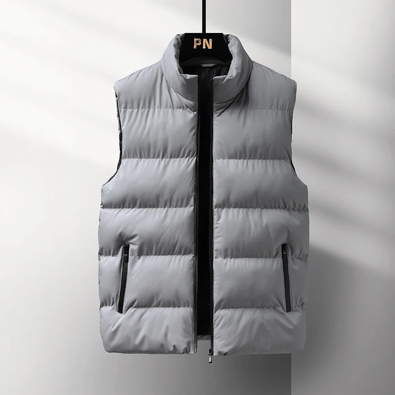 Herren Ärmellose Thermo‑Steppweste mit Stehkragen, winddichter Shell und Reißverschlusstaschen Nord Taschen
