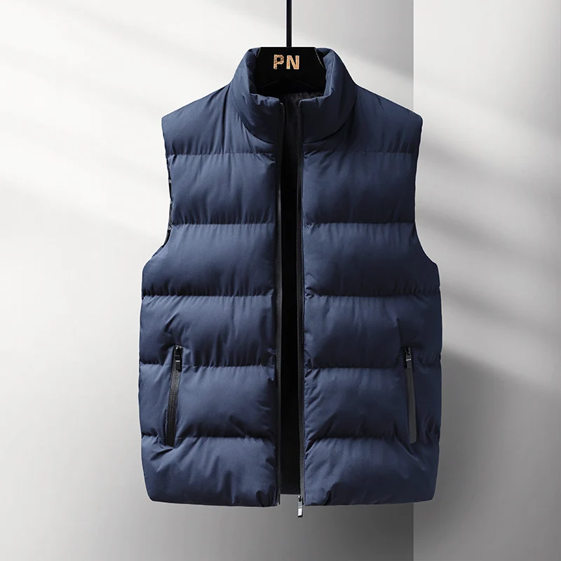 Herren Ärmellose Thermo‑Steppweste mit Stehkragen, winddichter Shell und Reißverschlusstaschen Nord Taschen