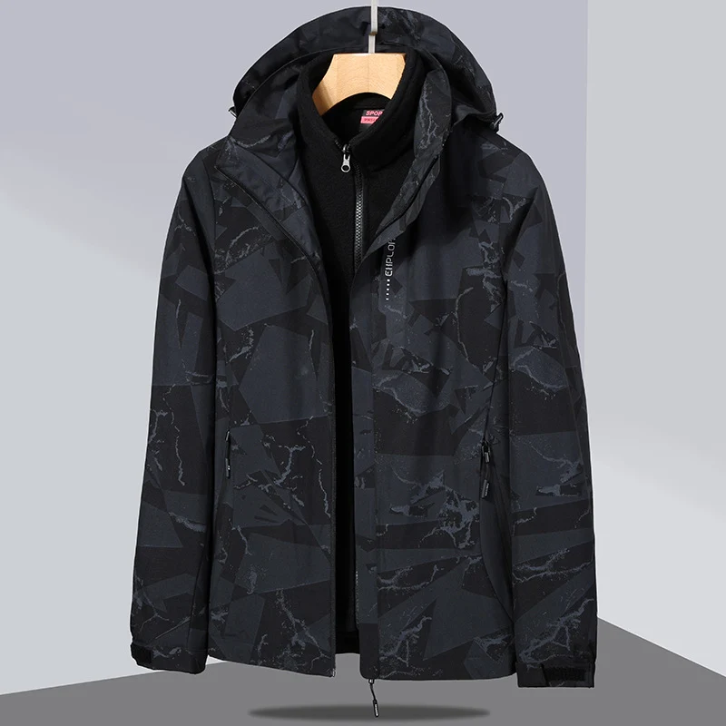 Damen zweilagige Softshelljacke mit abnehmbarer Fleece-Innenjacke und Kapuze Nord Taschen