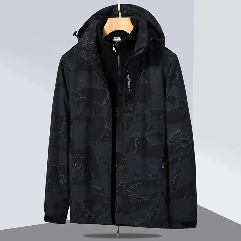 Damen zweilagige Softshelljacke mit abnehmbarer Fleece-Innenjacke und Kapuze Nord Taschen
