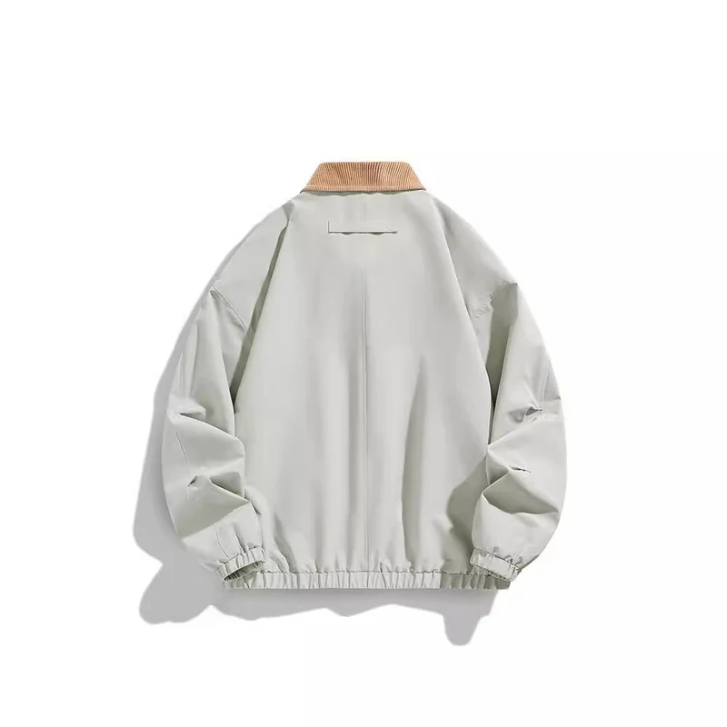 Herren Oversized Blouson mit Cordkragen, Druckknopfverschluss und Pattentaschen Nord Taschen