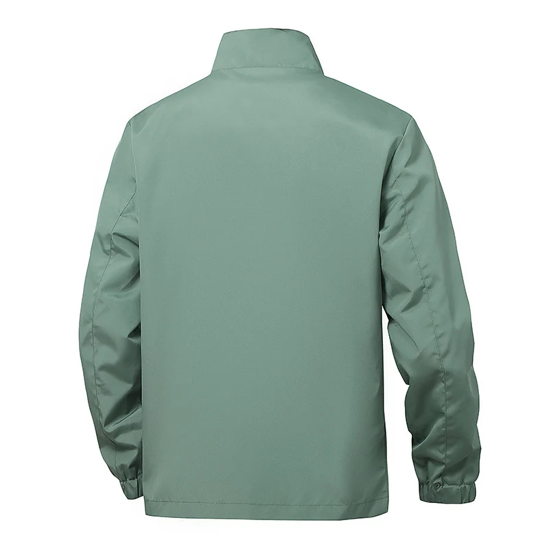 Herren Minimalistische technische Freizeitjacke mit hohem Kragen, verdecktem Reißverschluss und elastischen Bündchen Nord Taschen