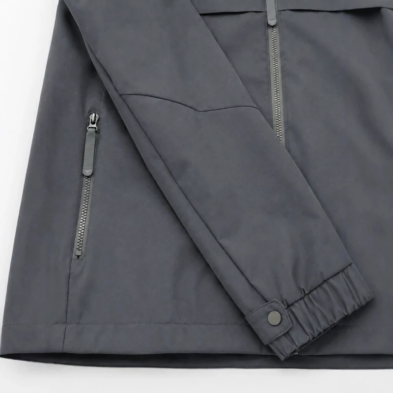 Damen Leichte Kapuzen‑Windjacke mit wasserabweisender Beschichtung, Reißverschluss und elastischem Saum Nord Taschen
