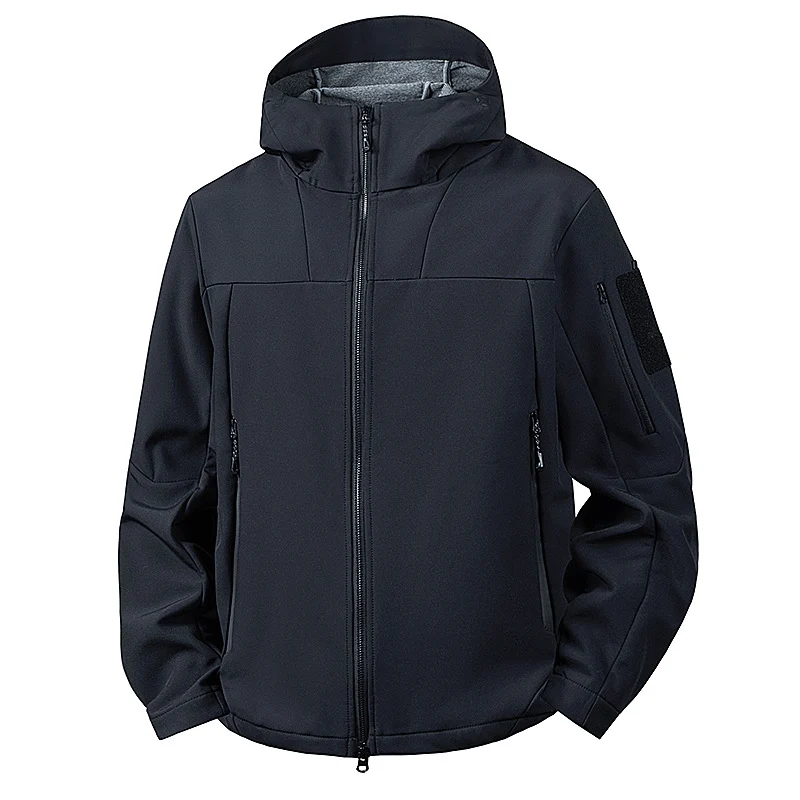 Herren wind- und wasserabweisende Softshelljacke mit Kapuze und taktischen Taschen Nord Taschen