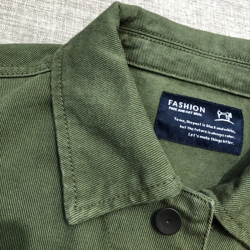 Herren Utility-Fieldjacke mit vier aufgesetzten Pattentaschen und klassischem Hemdkragen Nord Taschen