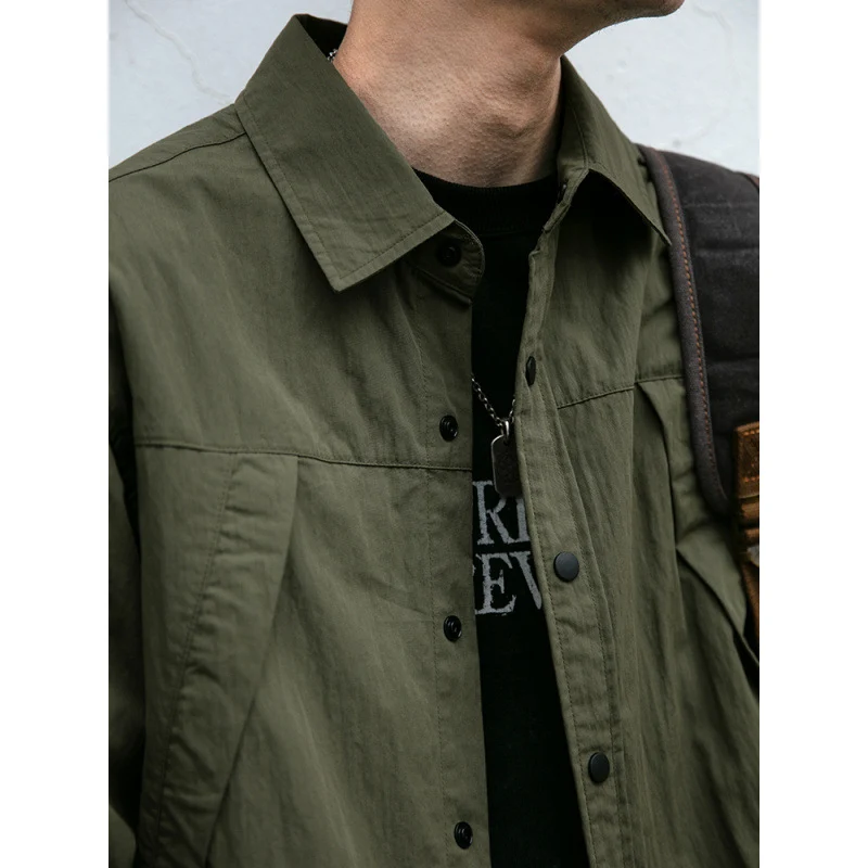 Herren Technisches Field-Overshirt im Utility-Look mit Druckknopfleiste und kastiger Passform Nord Taschen