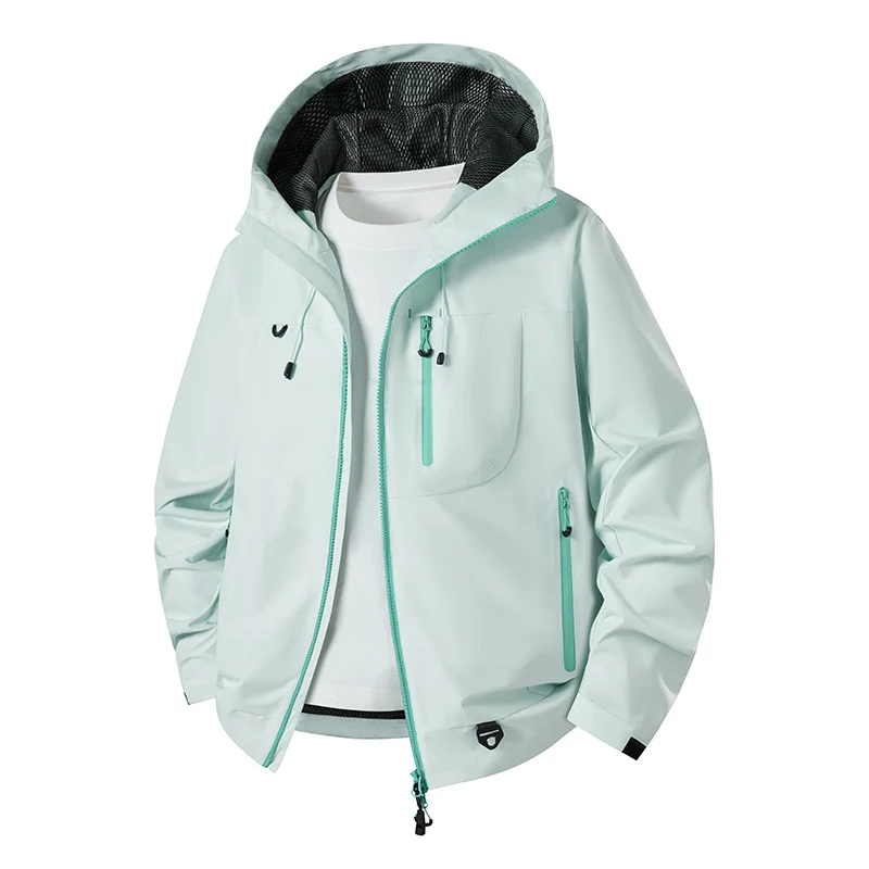 Herren Wasserabweisende technische Softshell-Jacke mit Kapuze, atmungsaktivem Mesh-Futter und Reißverschlusstaschen Nord Taschen