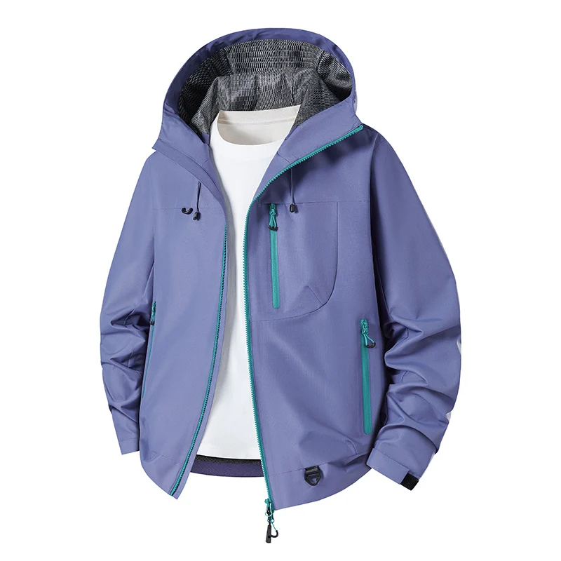 Herren Wasserabweisende technische Softshell-Jacke mit Kapuze, atmungsaktivem Mesh-Futter und Reißverschlusstaschen Nord Taschen