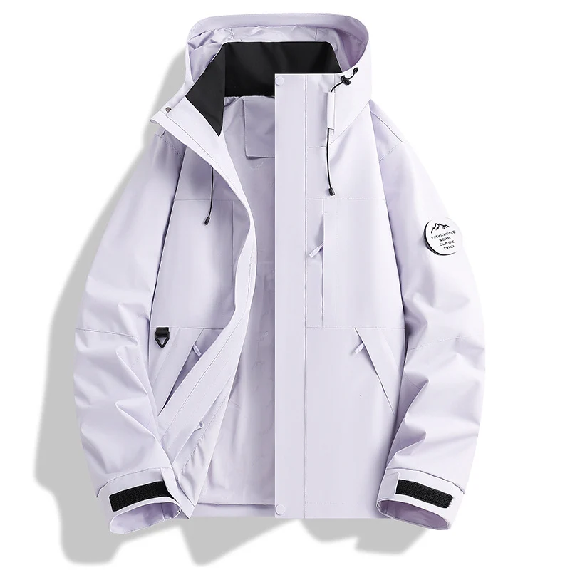 Herren Wasser- und Winddichte Softshell-Outdoorjacke mit verstellbarer Kapuze Nord Taschen