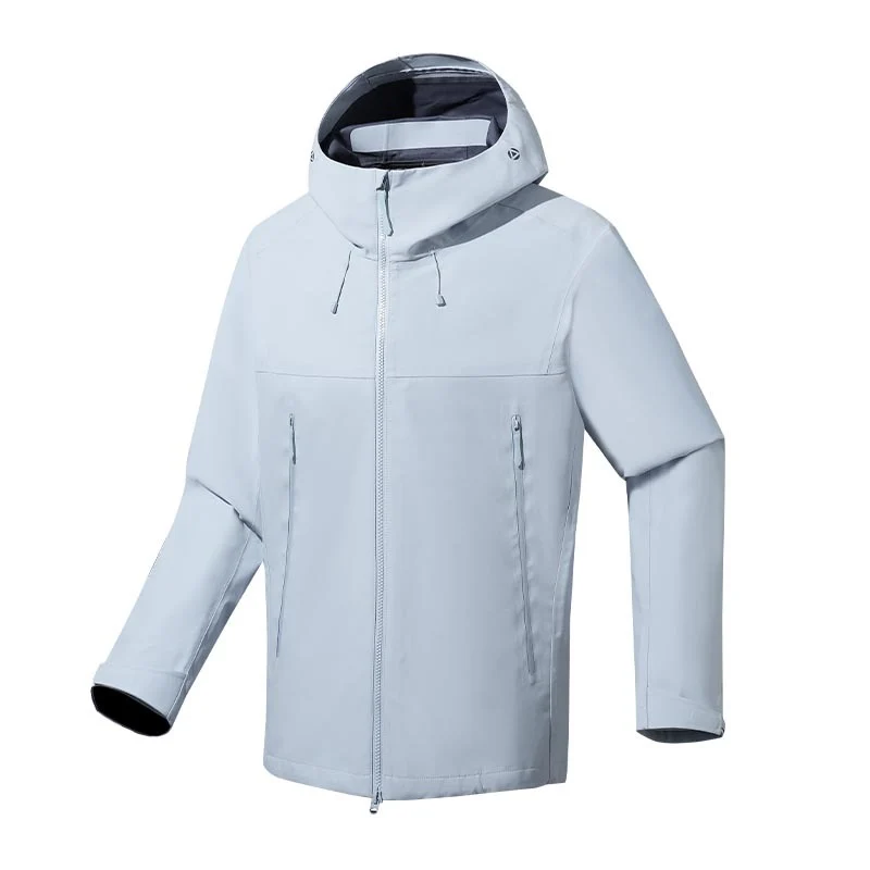 Herren wasser- und winddichte Softshell-Outdoorjacke mit verstellbarer Kapuze Nord Taschen